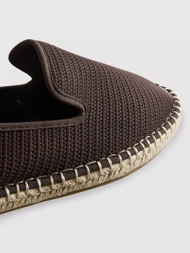 Lage gebreide espadrille