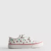 Lage sneakers van canvas met bloemenprint