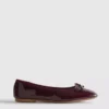 Lakballerina’s met platte schoenen