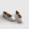 Lakballerina’s met platte schoenen