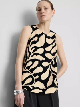 Lang model tanktop met print
