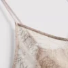 Lange, doorschijnende kanten cami-top