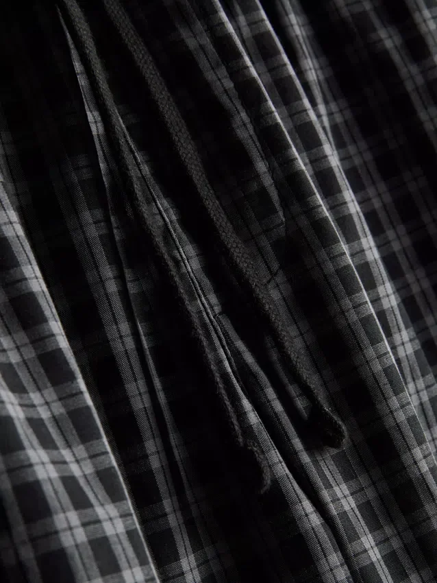 Lange geruite popeline pyjama's