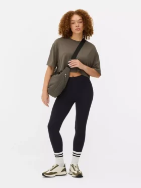 Legging met hoge taille van jersey