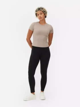 Legging met hoge taille van jersey