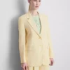 Lila blazer met enkele rij knopen