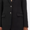 Lila blazer met enkele rij knopen