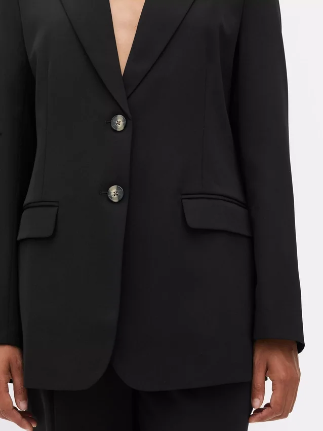 Lila blazer met enkele rij knopen
