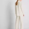 Lila blazer met enkele rij knopen
