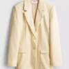 Lila blazer met enkele rij knopen