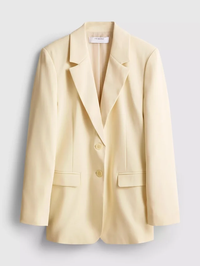 Lila blazer met enkele rij knopen