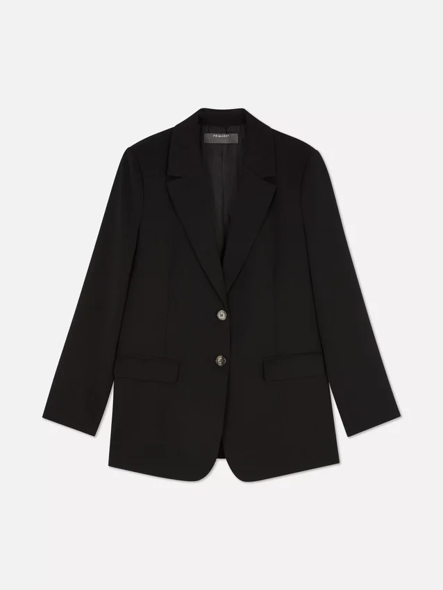 Lila blazer met enkele rij knopen