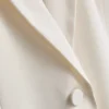 Lila blazer met enkele rij knopen