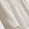 Lila blazer met enkele rij knopen