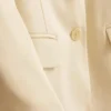 Lila blazer met enkele rij knopen