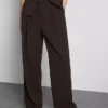 Lila broek met rechte pijpen