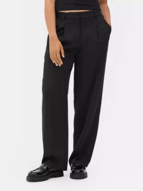 Lila broek met rechte pijpen