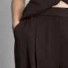Lila broek met rechte pijpen