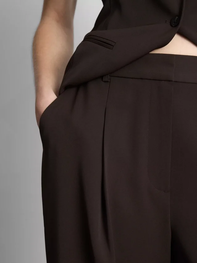 Lila broek met rechte pijpen