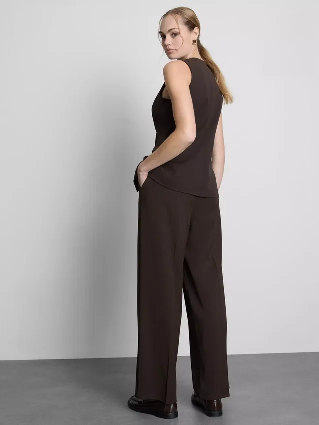 Lila broek met rechte pijpen