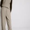 Lila broek met rechte pijpen