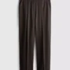 Lila broek met rechte pijpen