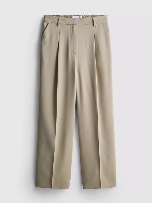 Lila broek met rechte pijpen