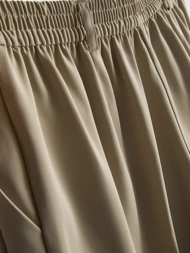 Lila broek met rechte pijpen