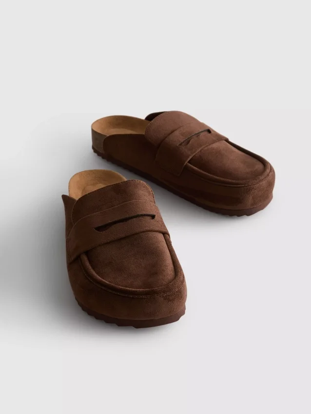 Loafer-klompsandalen