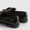 Loafers met brede pasvorm in lakleder