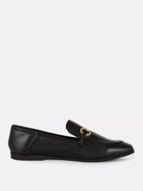 Loafers van imitatieleer met trensdetails