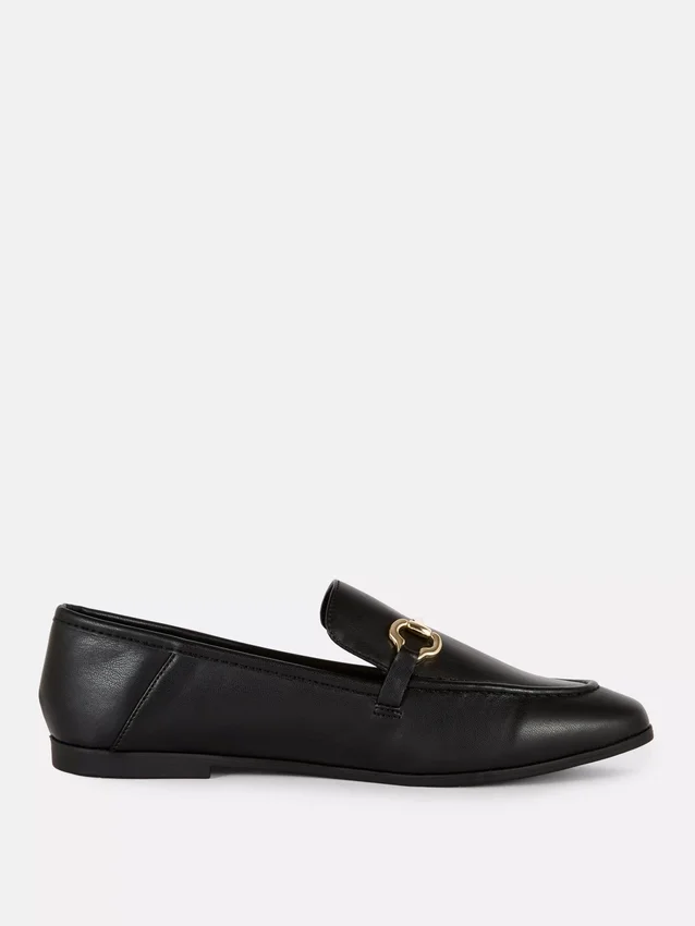 Loafers van imitatieleer met trensdetails