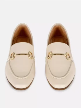 Loafers van imitatieleer met trensdetails