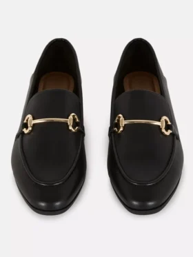 Loafers van imitatieleer met trensdetails