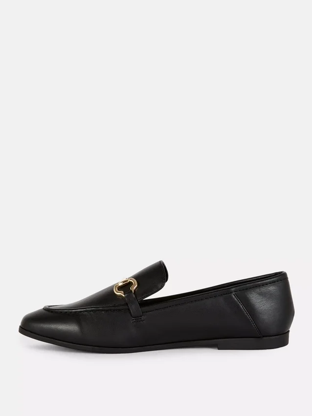 Loafers van imitatieleer met trensdetails