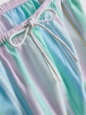 Love to Lounge: pastelkleurige pyjamabroek met rechte pijpen