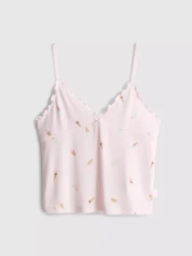 Love to Lounge-pyjama-cami-top met ijsjesprint