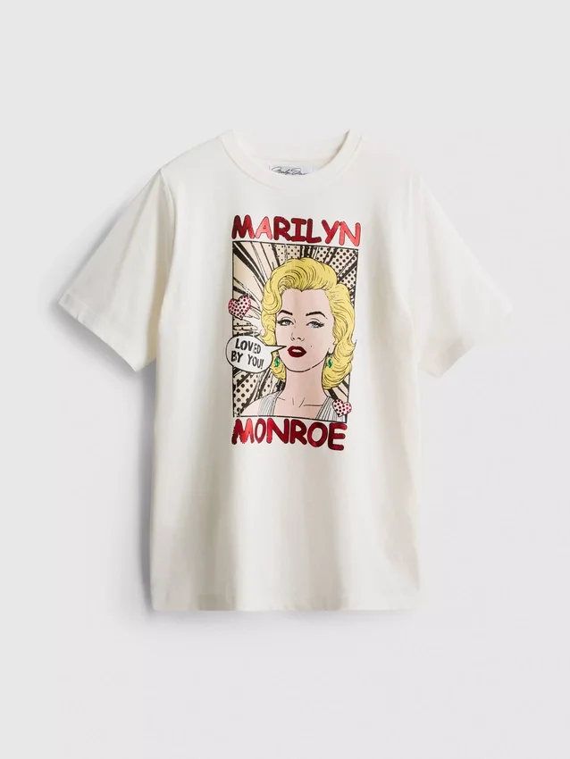Marilyn Monroe oversized katoenen T-shirt