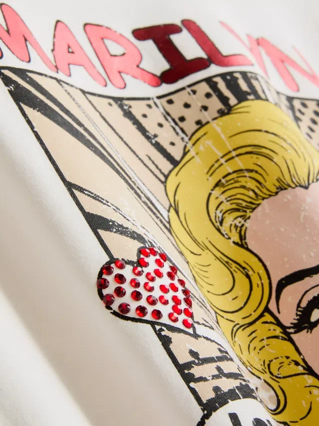 Marilyn Monroe oversized katoenen T-shirt