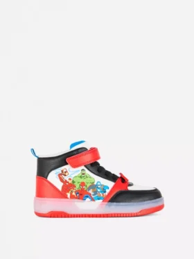 Marvel high-top sneakers met licht-effect