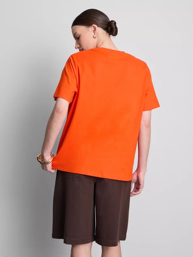 Maura K Spanje: T-shirt met grafische print en relaxte pasvorm
