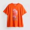 Maura K Spanje: T-shirt met grafische print en relaxte pasvorm