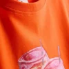 Maura K Spanje: T-shirt met grafische print en relaxte pasvorm