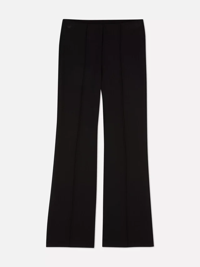 Mid-rise ponte-legging met uitlopende pijpen