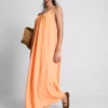 Midi-jurk met bandjes