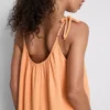Midi-jurk met bandjes