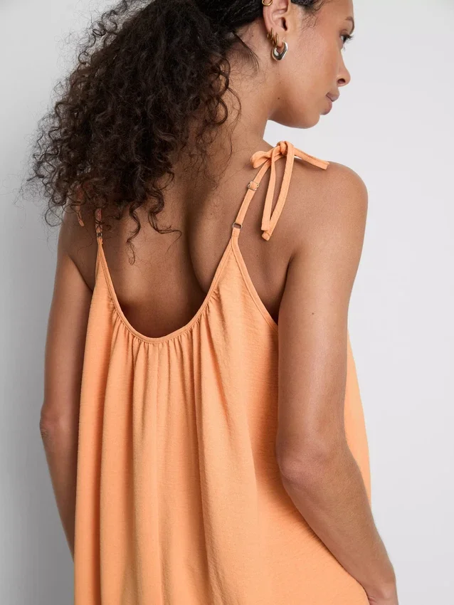Midi-jurk met bandjes