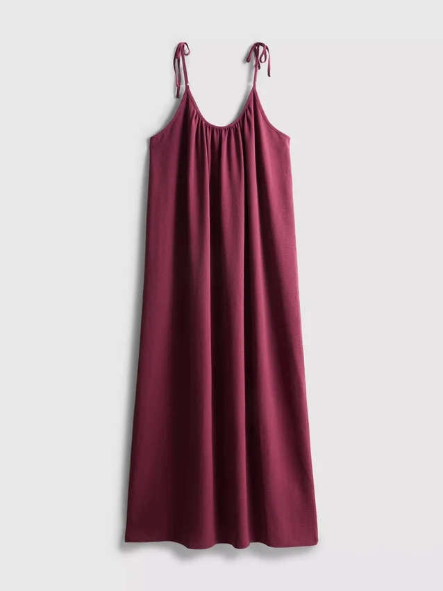 Midi-jurk met bandjes