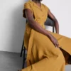Midi-shirtjurk met korte mouwen