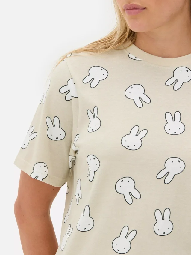Miffy-pyjama's van katoen met print